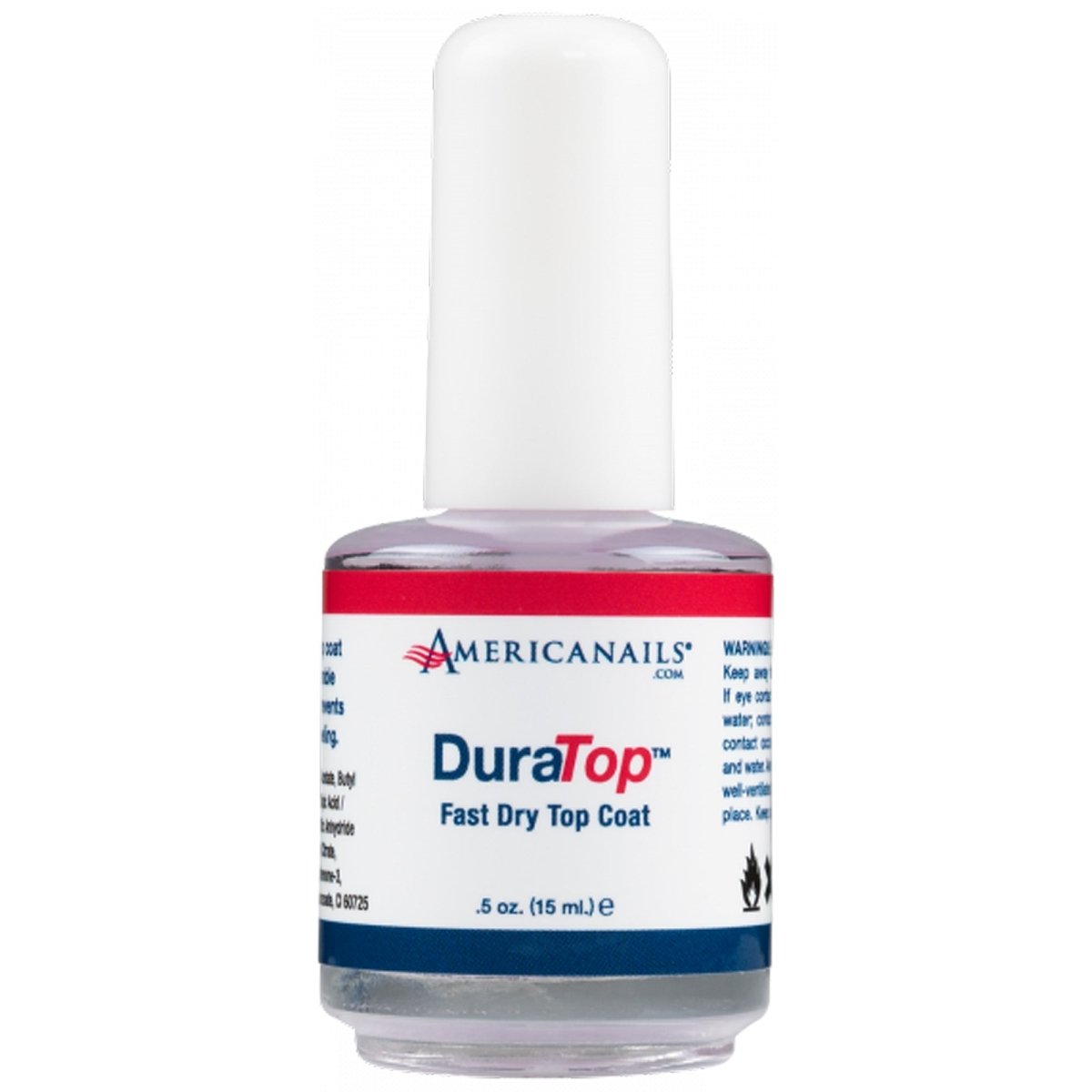 BeauBAR Supply AMERICANAILS DURATOP FAST DRY TOP COAT - 0.5 OZ MP - 41362