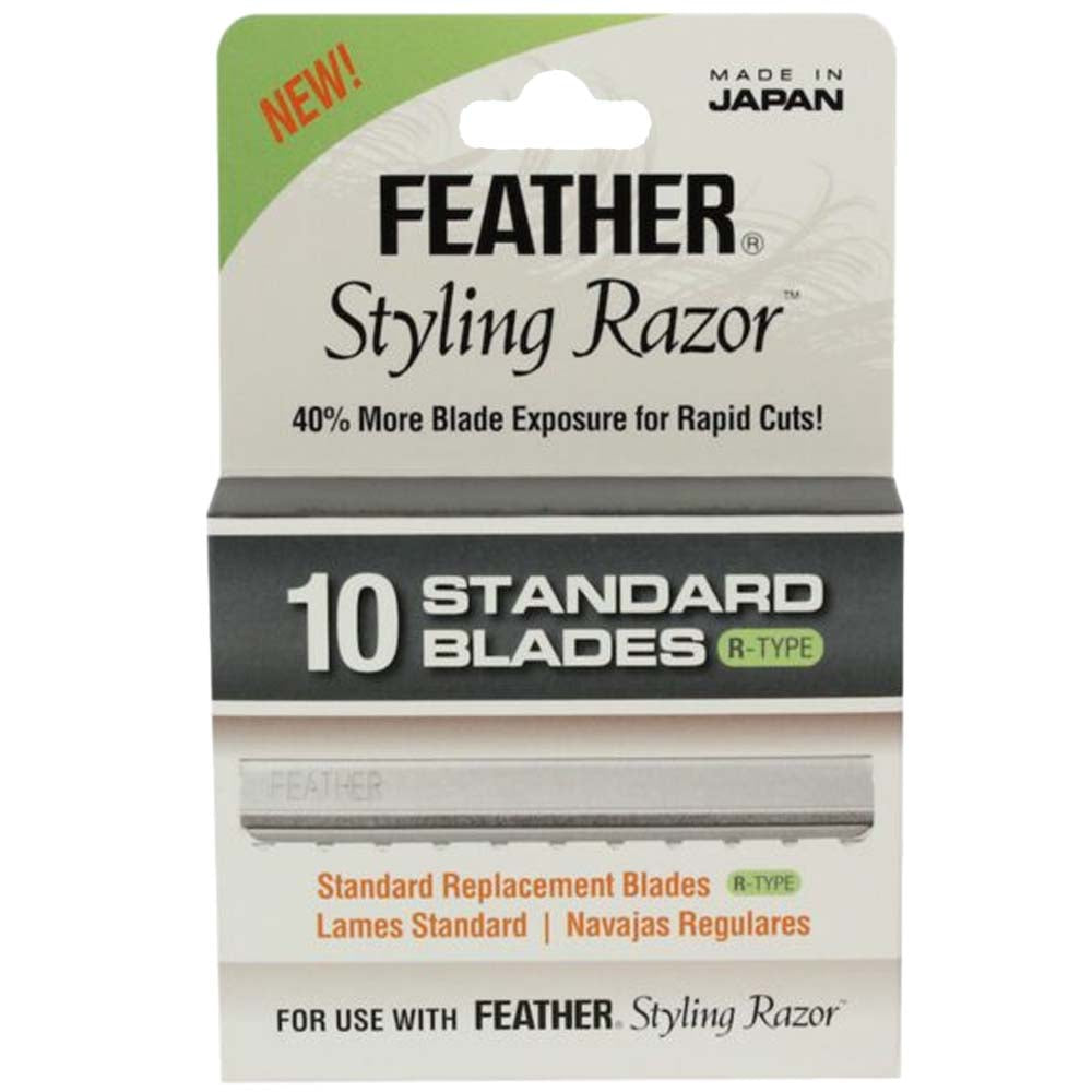 JATAI FEATHER STYLING RAZOR STANDARD BLADE - R-TYPE 10 PC