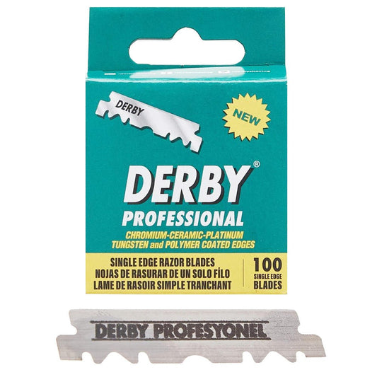 BeauBAR Supply DERBY SINGLE EDGE RAZOR BLADES - 100 PACK RA - 20002