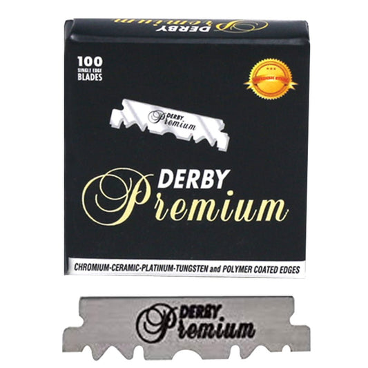 BeauBAR Supply DERBY PREMIUM SINGLE EDGE RAZOR BLADES - 100 PC RA - 20529