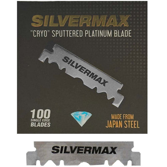 SILVERMAX SINGLE EDGE RAZOR BLADES - 100 PACK Razor Blade SILVERMAX for sacramento, california, barbers, hair stylist, cosmetologist, beauty industry