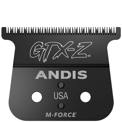 Andis Lync GTX-Z replacement trimmer blade in matte black featuring M-Force magnetic technology, GTX-Z blade geometry, and USA branding