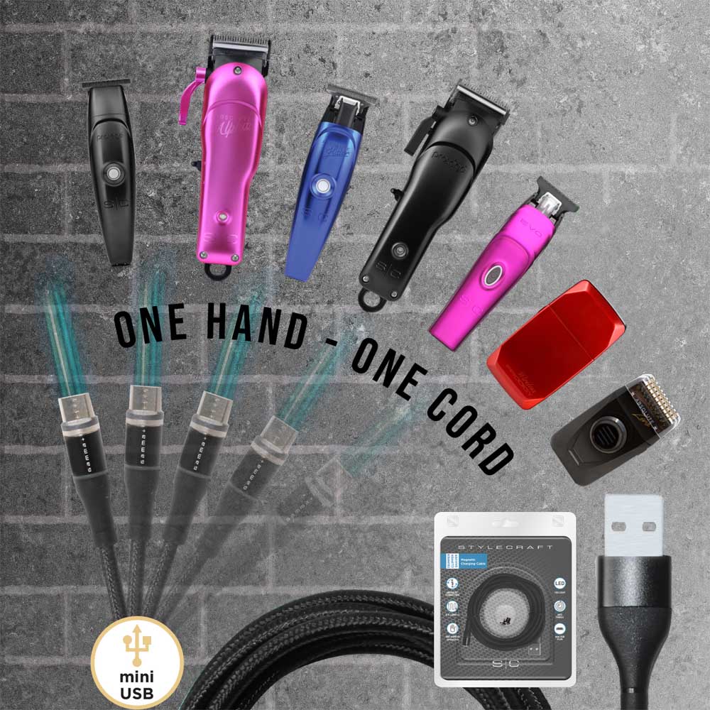 STYLECRAFT MICRO USB MAGNETIC CHARGING CORD CABLE Clipper Cord STYLECRAFT for sacramento, california, barbers, hair stylist, cosmetologist, beauty industry