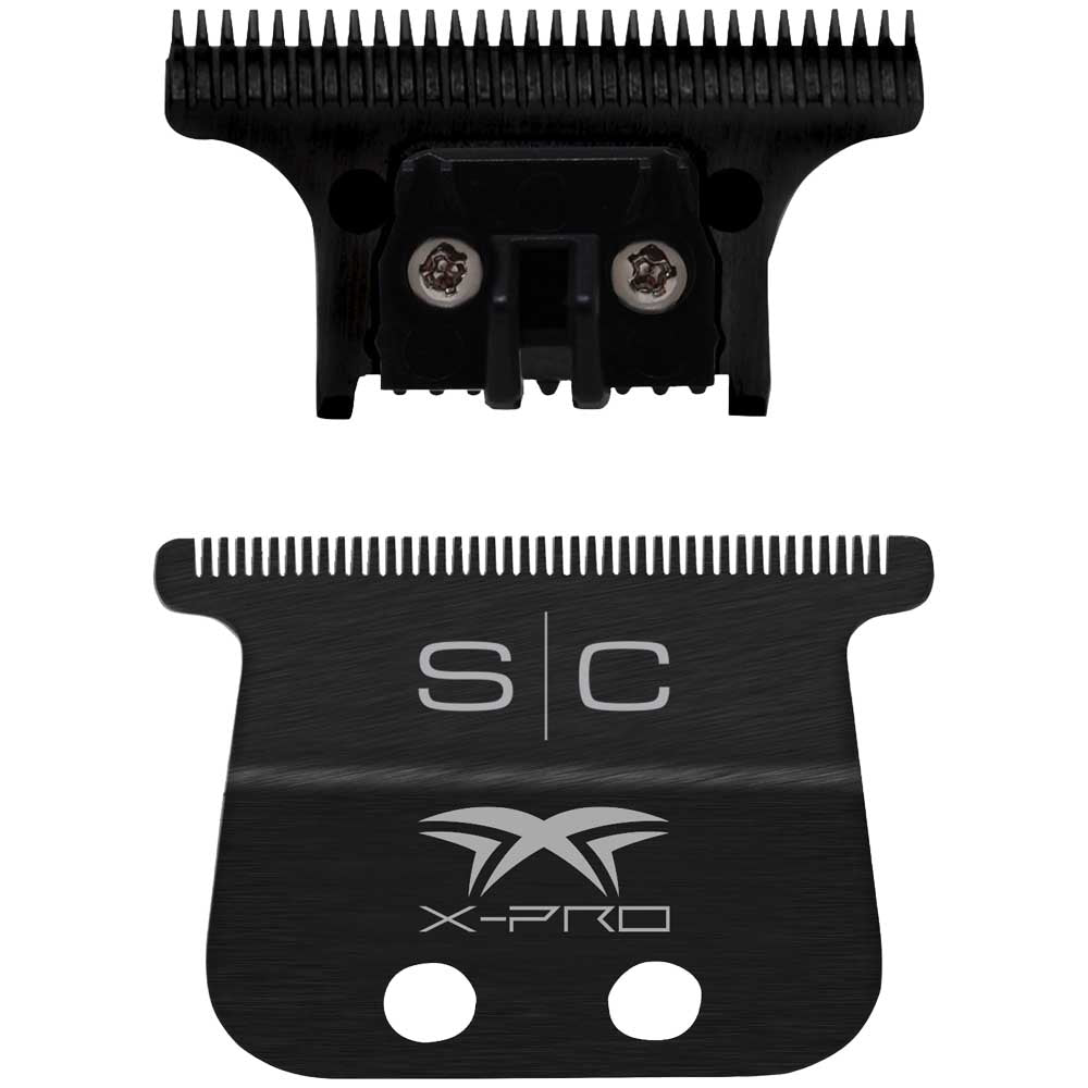 StyleCraft X-Pro Black DLC fixed wide trimmer blade and The One cutter set