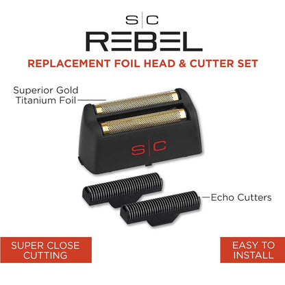 STYLECRAFT REBEL SHAVER FOIL HEAD & CUTTER Shaver Head STYLECRAFT for sacramento, california, barbers, hair stylist, cosmetologist, beauty industry