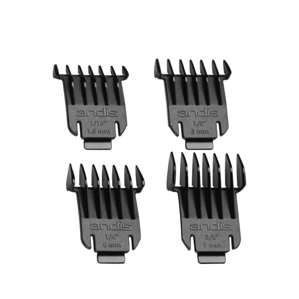 ANDIS SNAP-ON T-BLADE ATTACHMENT COMB SET - 4 PC