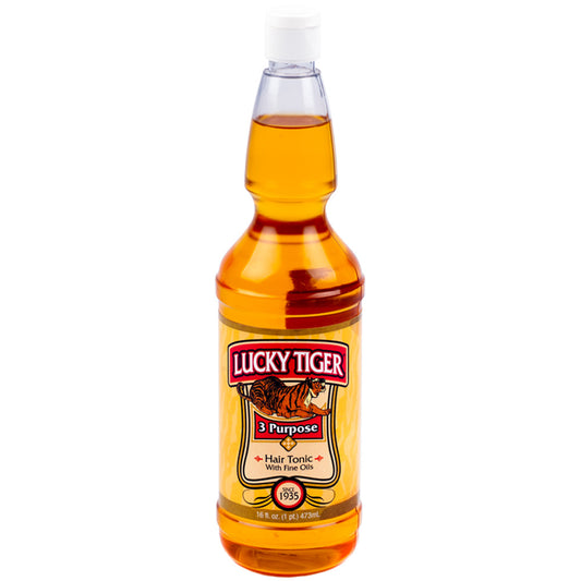 LUCKY TIGER 3 PURPOSE HAIR TONIC WITH FINE OILS - 16 OZ