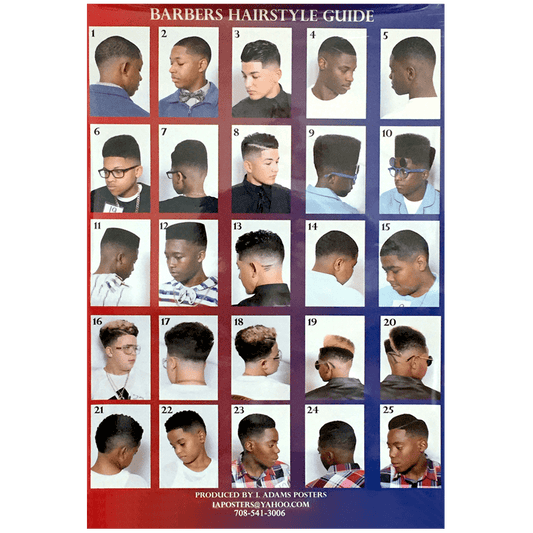 BeauBAR Supply BARBER SHOP/ SALON POSTER #25 SI - 25 - 2020BHB