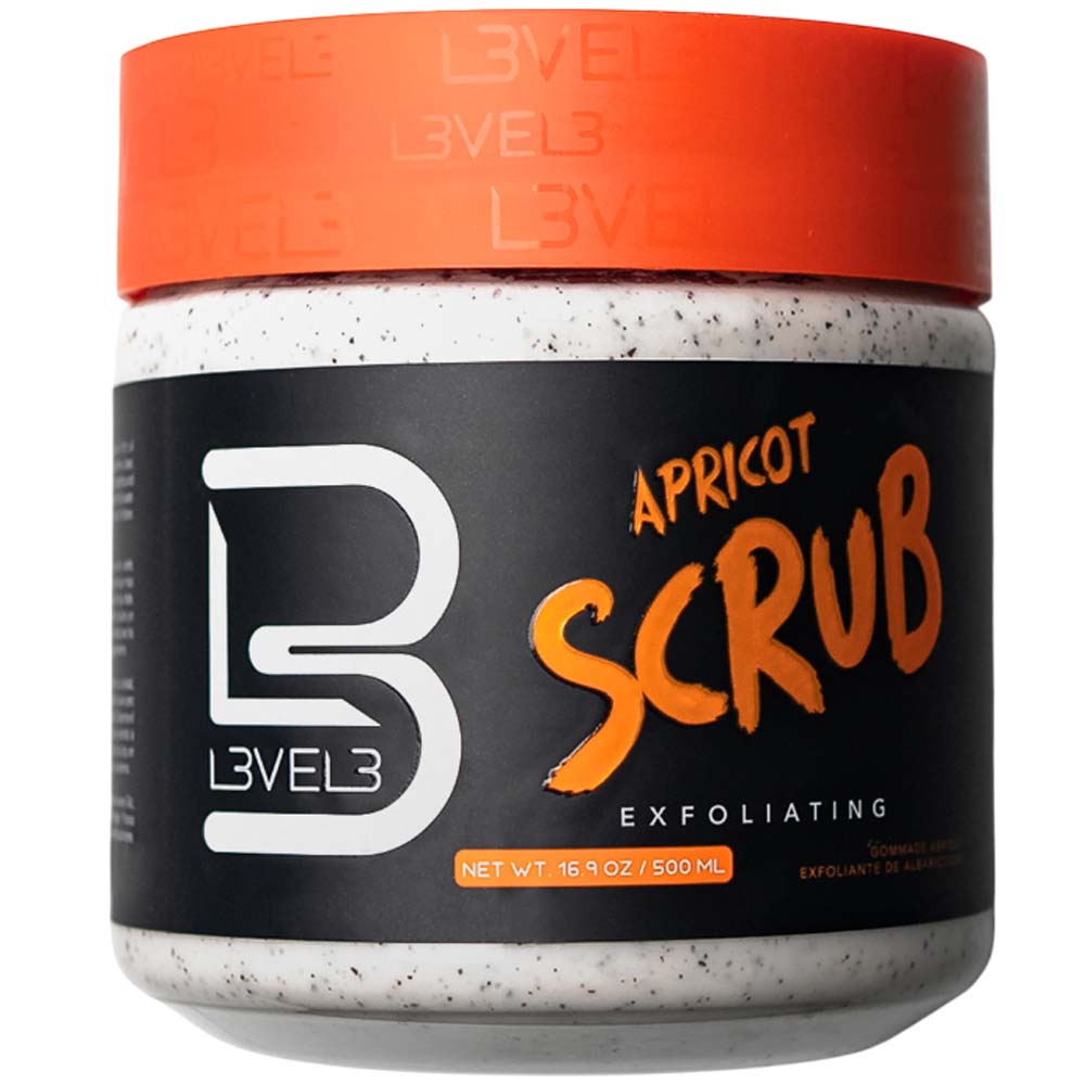 L3VEL3 APRICOT EXFOLIATING SCRUB - 16.9 OZ