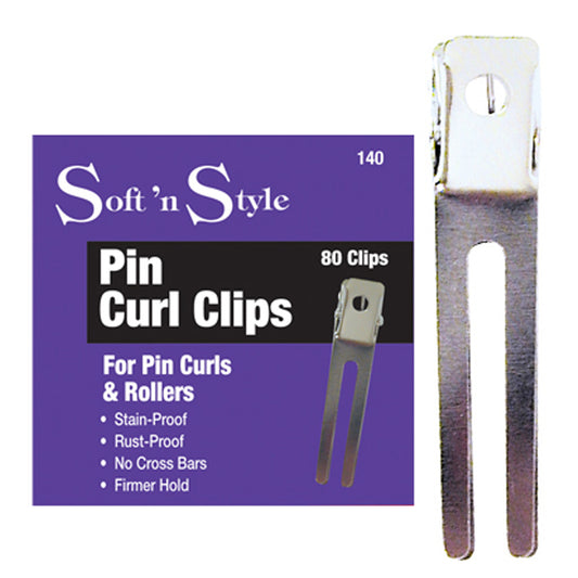 SOFT 'N STYLE PIN CURL CLIPS - 80 PC