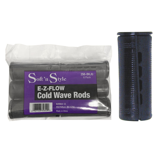 SOFT 'N STYLE E-Z-FLOW COLD WAVE RODS - JUMBO BLACK