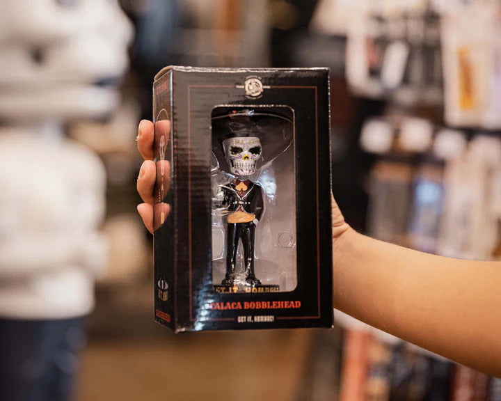 Suavecito Bobble Head - Calaca Style packaging