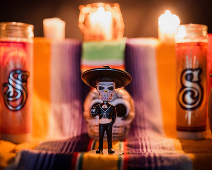 Suavecito Bobble Head - Calaca Style lifestyle view