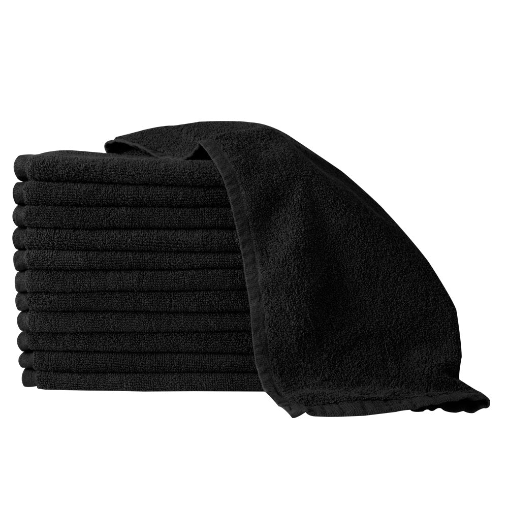 ProTex Bleach Guard Towel 16 x 27 in - Black 12 pc
