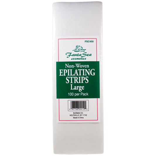 FANTASEA NON-WOVEN EPILATING WAX STRIPS - LARGE 100 PC