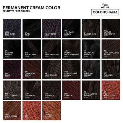 WELLA COLOR CHARM PERMANENT CREAM HAIR COLOR Permanent Color WELLA for sacramento, california, barbers, hair stylist, cosmetologist, beauty industry