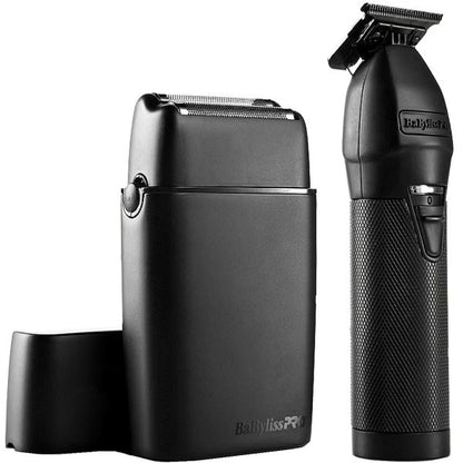 BABYLISSPRO TRIMMER & DOUBLE-FOIL SHAVER DUO - BLACK LIMITEDFX