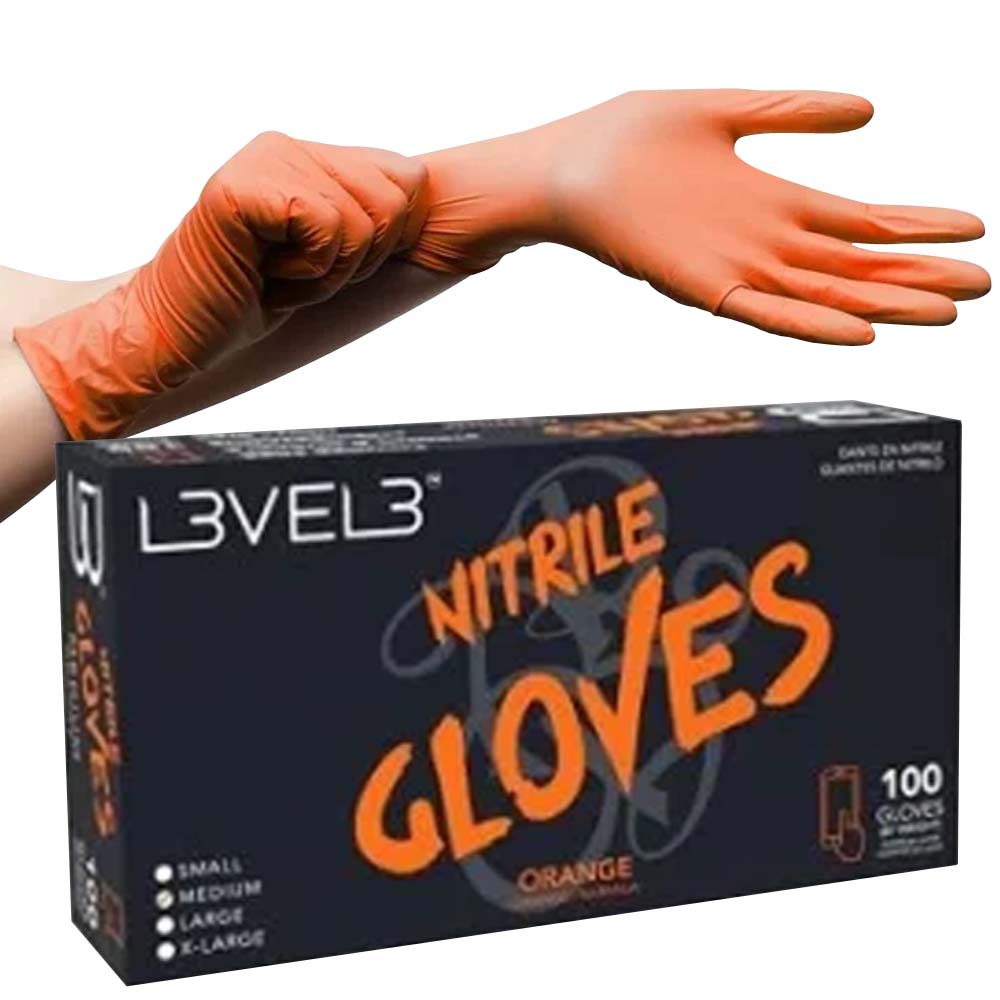 L3VEL3 NITRILE GLOVE - 100 PACK